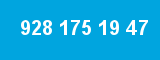 928 175 19 47 928 175 19 47